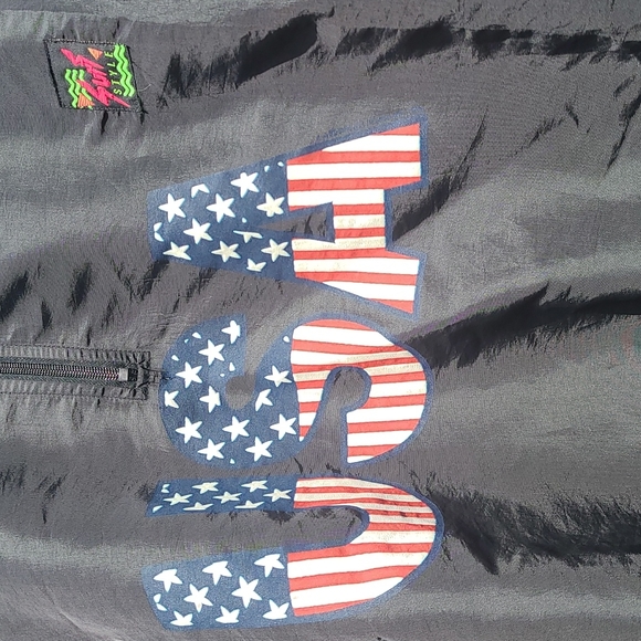 Vintage USA Surf Style black windbreaker - Picture 3 of 8